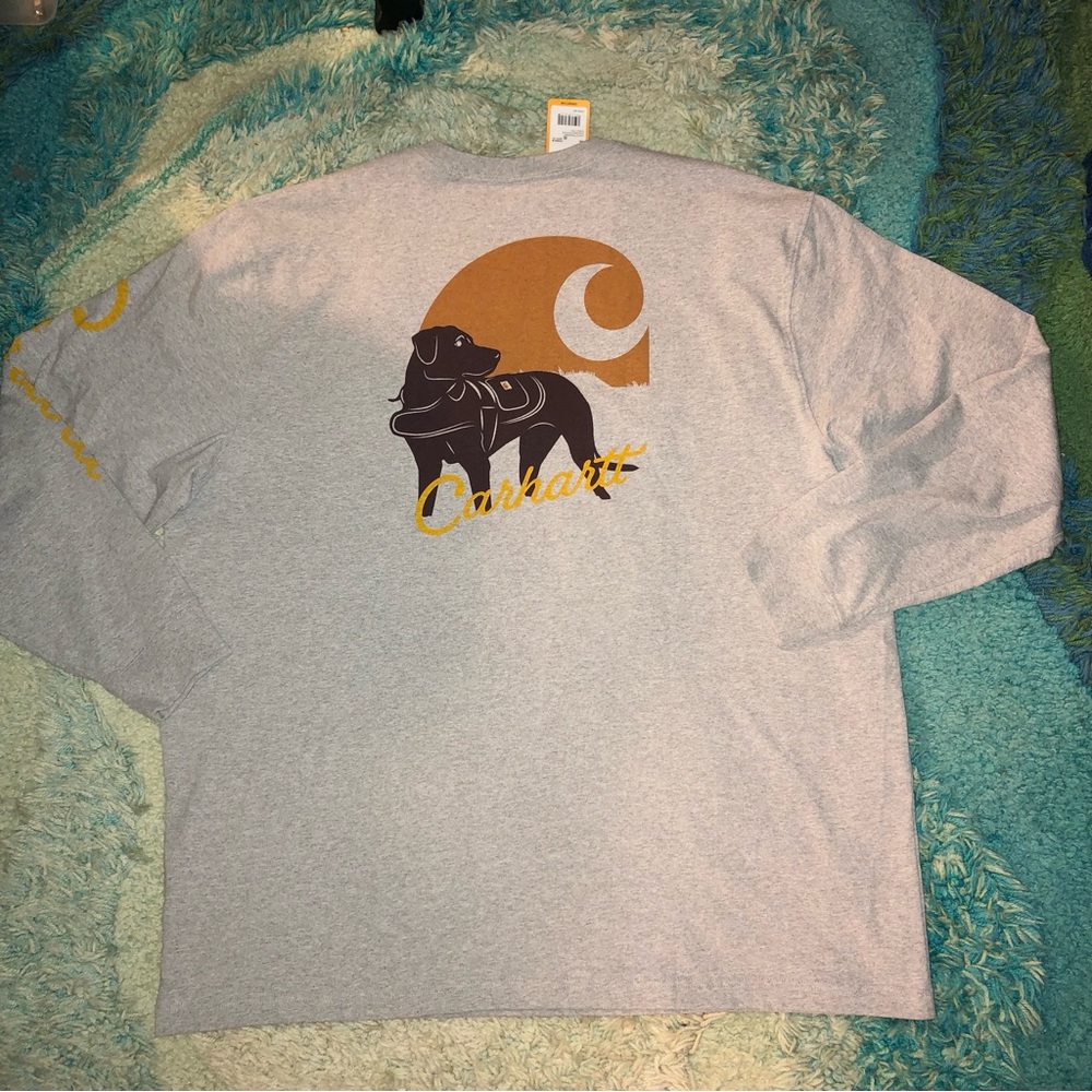 Carhartt Men's Dog Graphic Long Sleeve T-Shirt